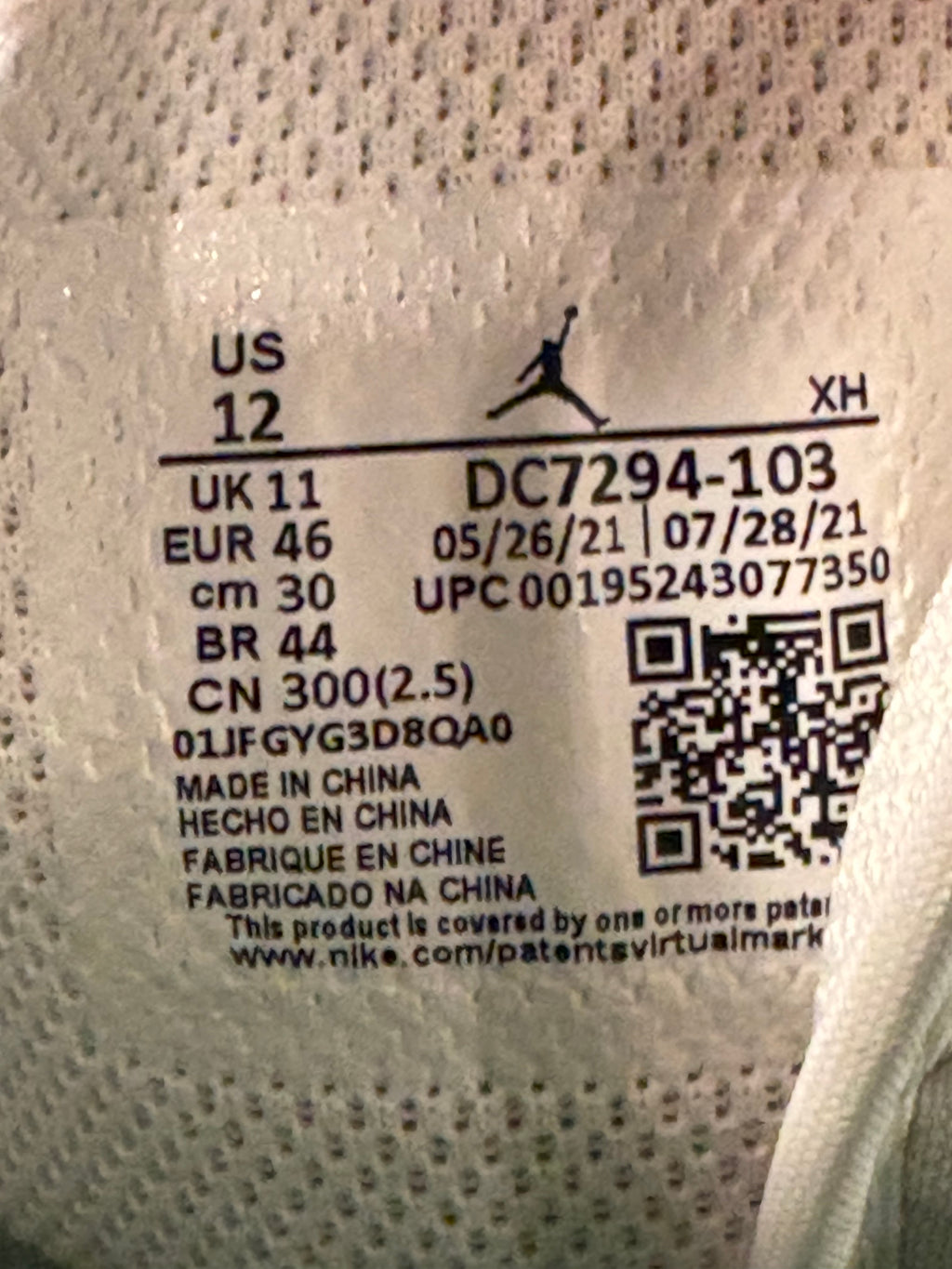 Size 12 - Jordan 1 “Grey Pine Green”