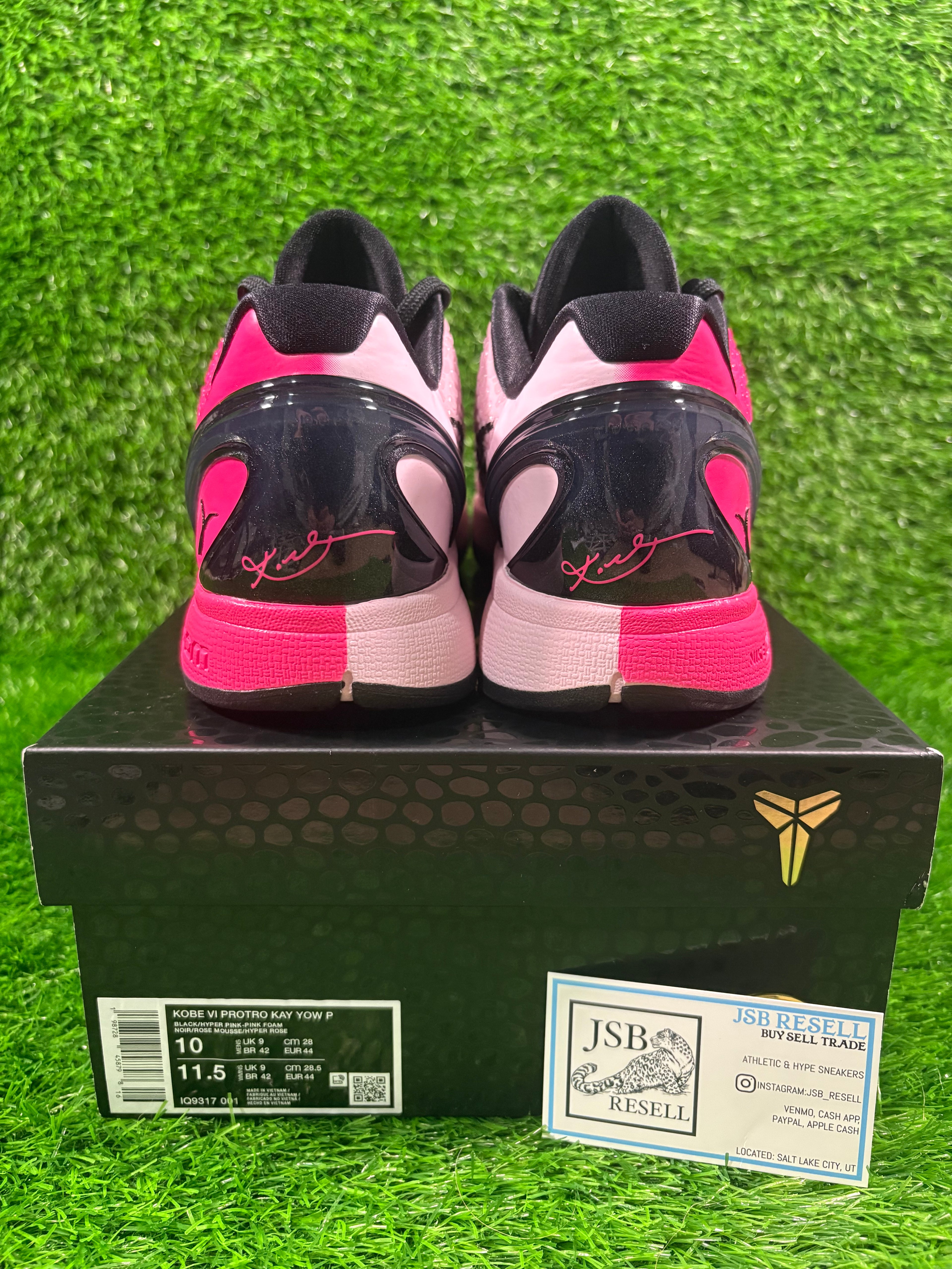 Kobe 6 Protro “Kay Yow Think Pink” (Size 11.5)