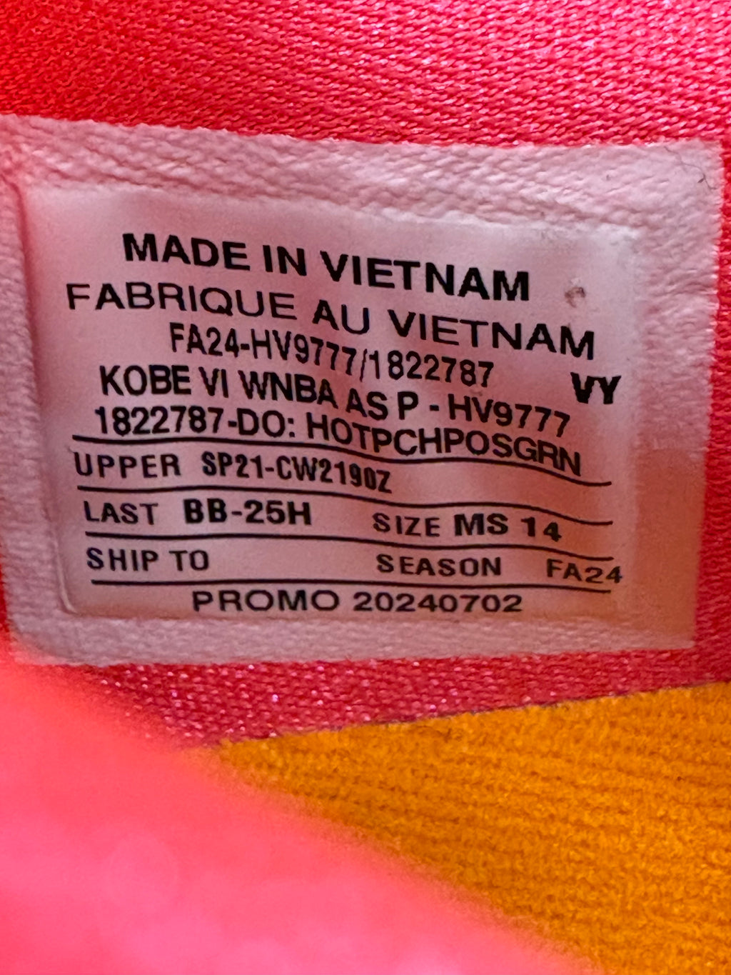 Kobe 6 Protro “WNBA All-Star”