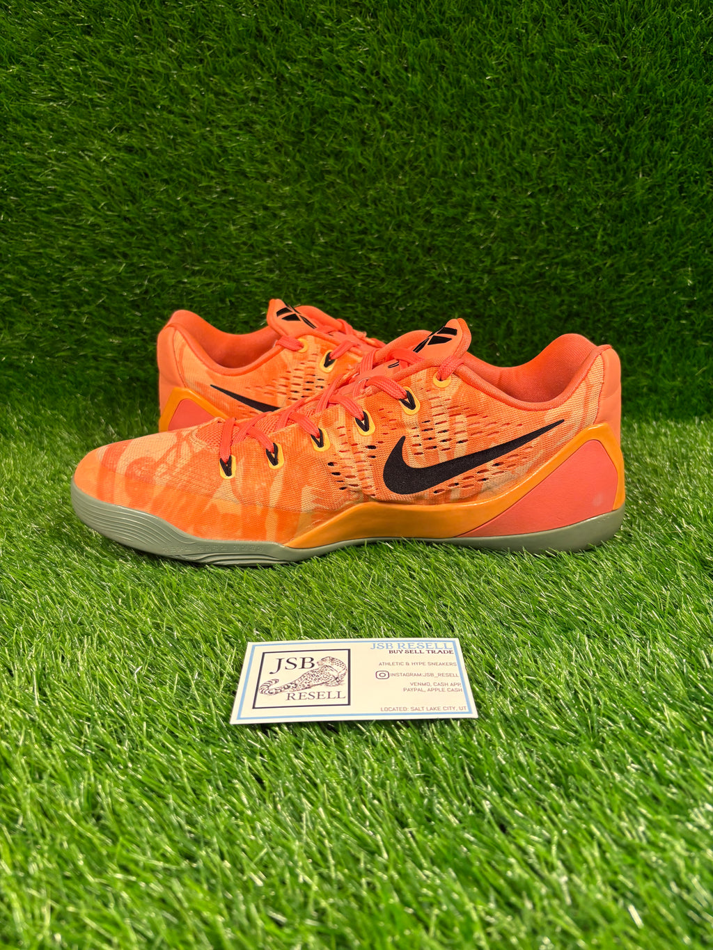 Kobe 9 low em “Bright Mango” (Size 12)