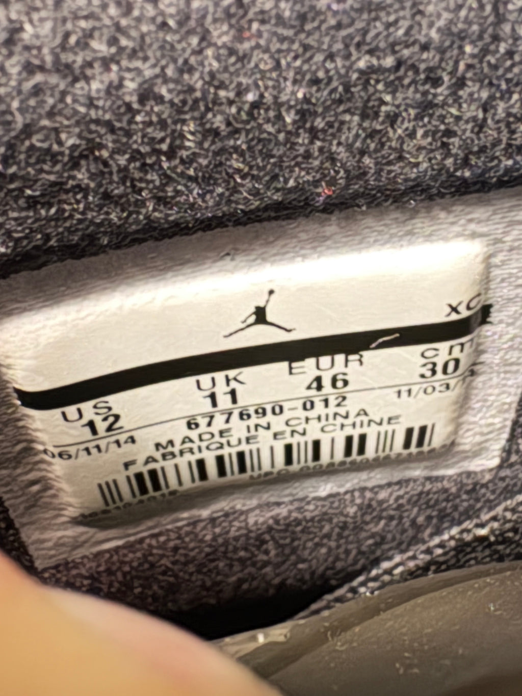 Size 12 - Jordan 1 4Lab1 “Reflective”