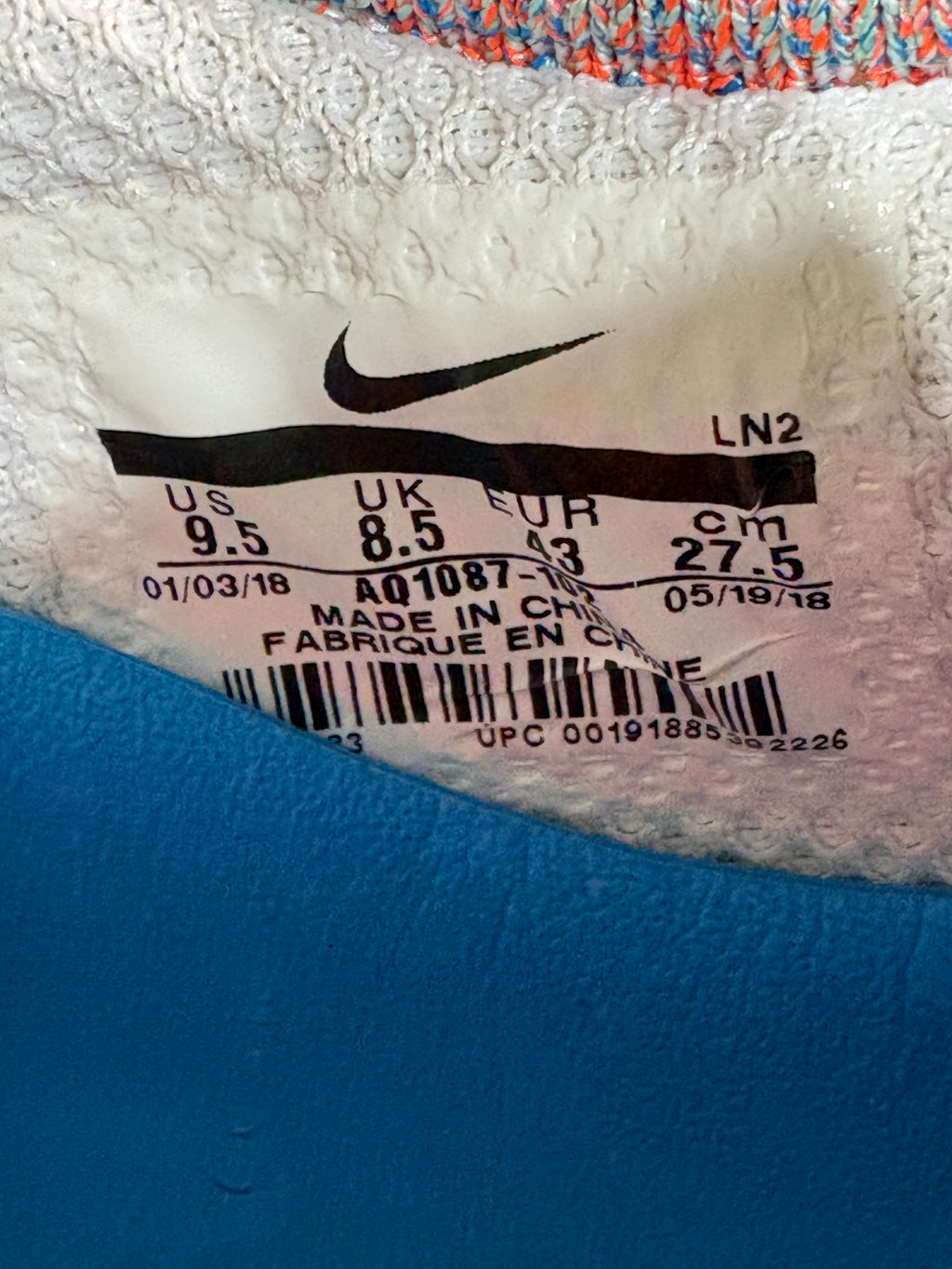 Size 9.5 - Kobe A.D. NXT 360 “White Multicolor”
