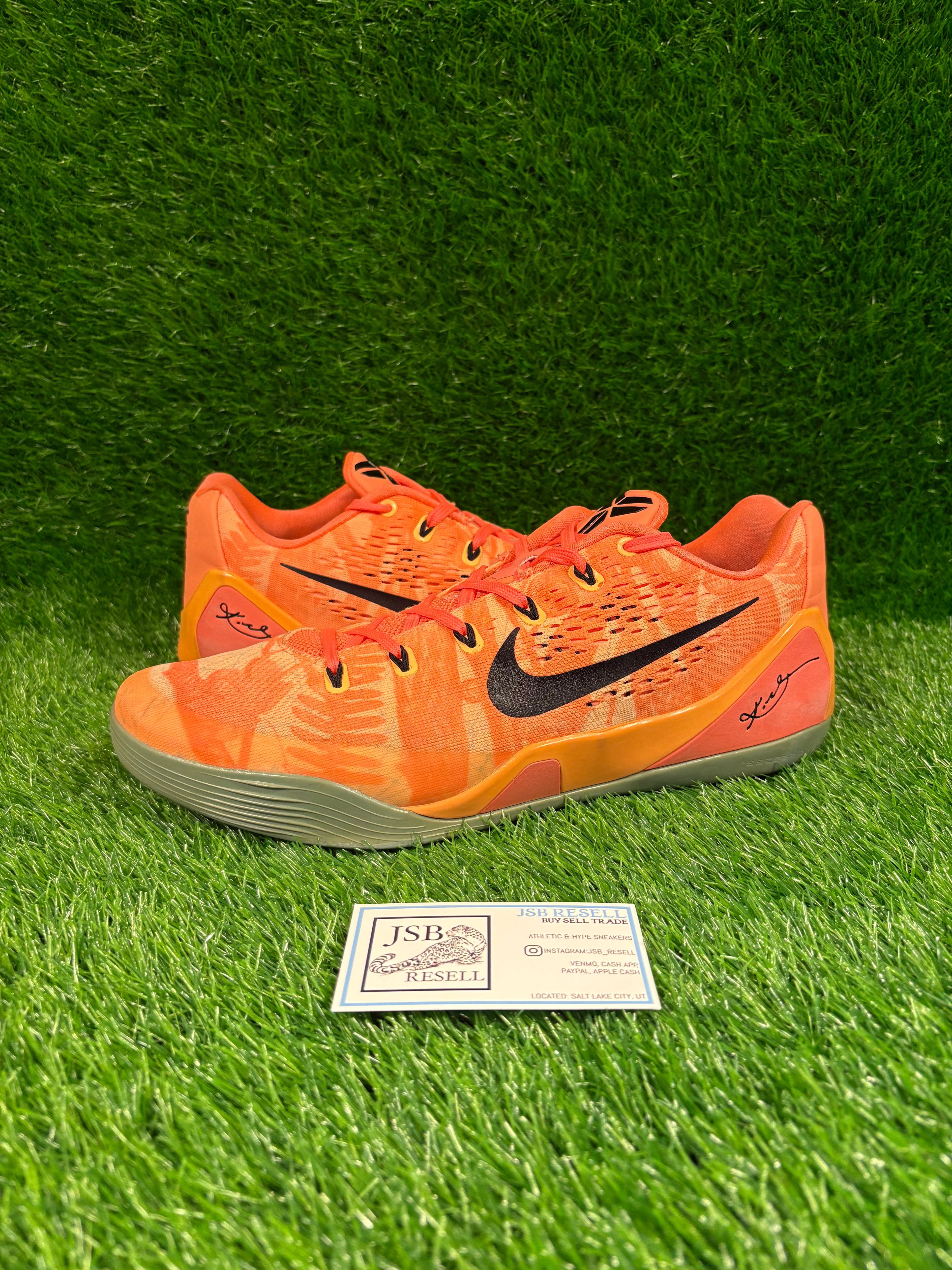 Kobe 9 low em “Bright Mango” (Size 12)