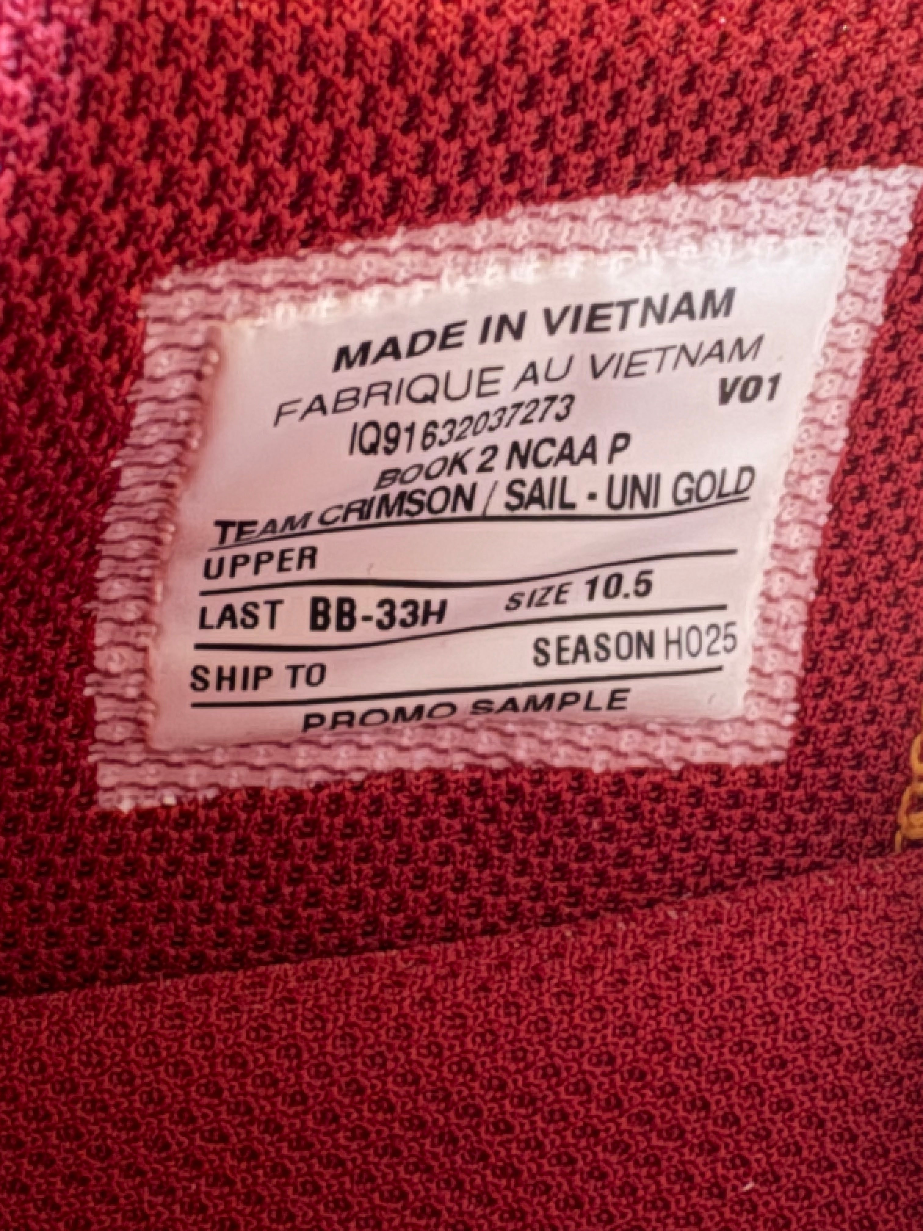 Book 2 “USC” (Size 10.5) PE PROMO SAMPLE
