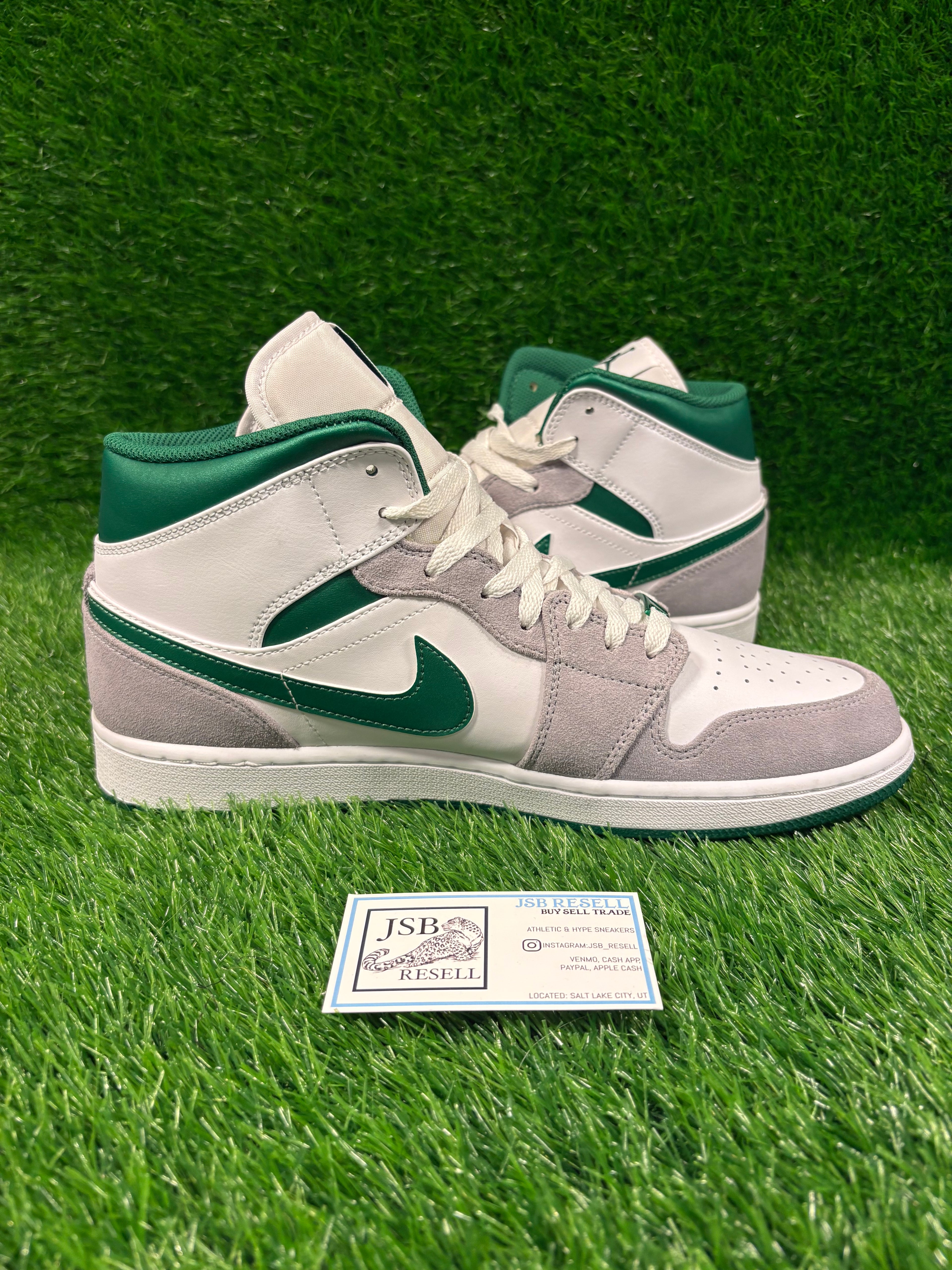 Size 12 - Jordan 1 “Grey Pine Green”