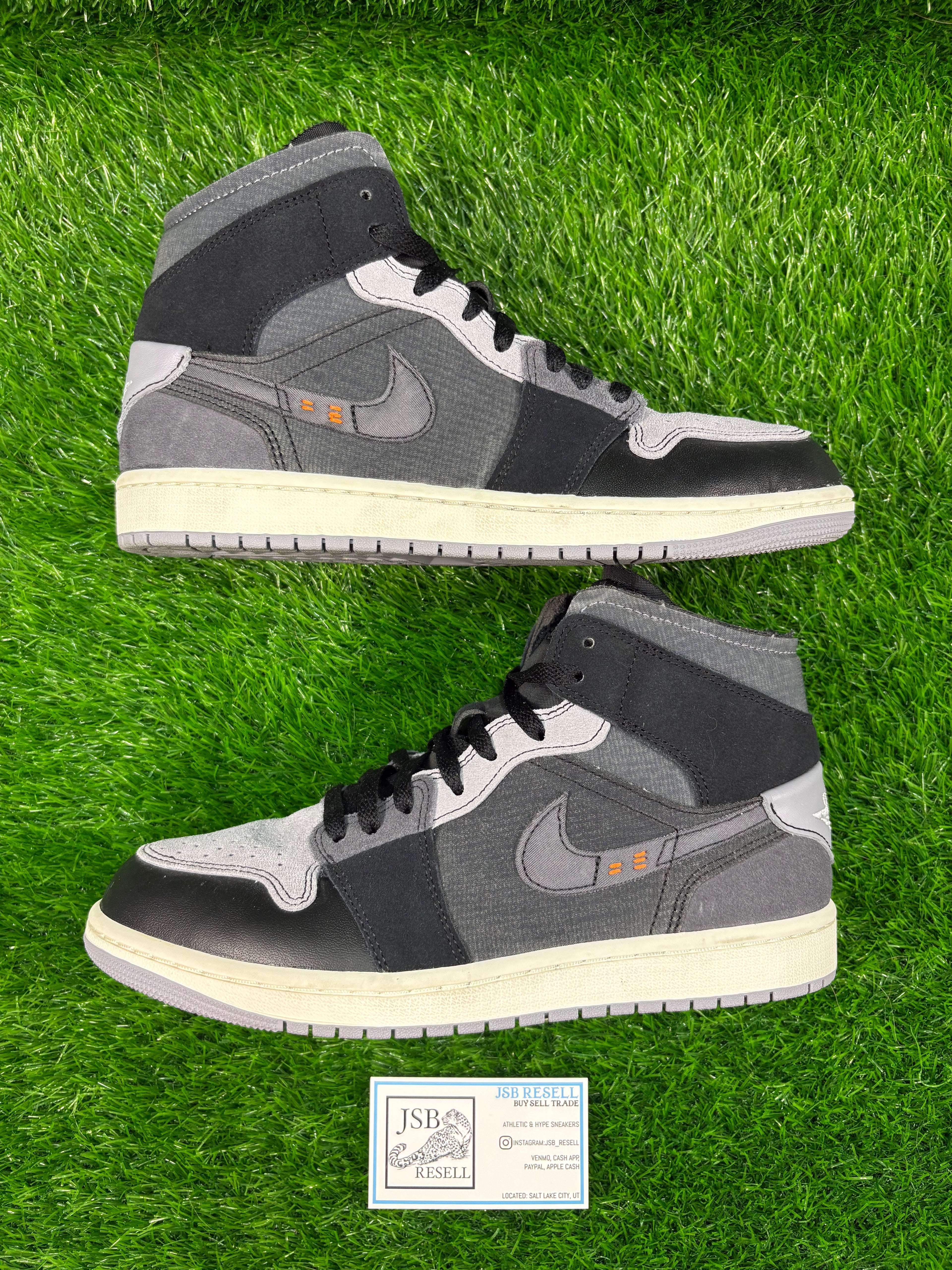 Jordan 1 Mid “Craft Inside Out Black”