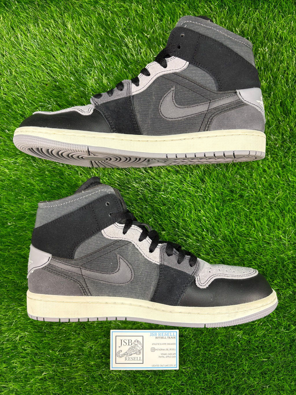 Jordan 1 Mid “Craft Inside Out Black”